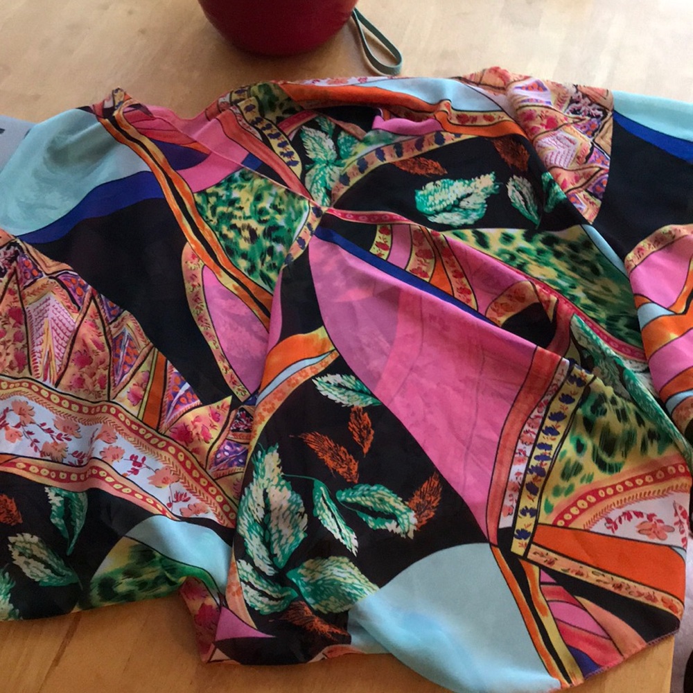 Scarf poncho